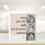 Modern Collage Photo & Romantic Lovely Quote Gift Wooden Box Sign<br><div class="desc">Modern Collage Photo & Romantic Lovely Quote Gift</div>