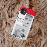 Modern Collage Photo & Text Red Heart Mother Gift Case-Mate iPhone Case<br><div class="desc">The modern collage photo and text red heart mother gift is a beautiful and unique present that any mother would love to receive. This gift is a personalised work of art that combines favourite photos and heartfelt messages to create a one-of-a-kind keepsake. The modern design of the collage is sure...</div>