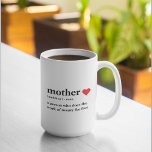 Modern Collage Photo & Text Red Heart Mother Gift Coffee Mug<br><div class="desc">The modern collage photo and text red heart mother gift is a beautiful and unique present that any mother would love to receive. This gift is a personalised work of art that combines favourite photos and heartfelt messages to create a one-of-a-kind keepsake. The modern design of the collage is sure...</div>