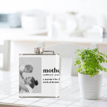 Modern Collage Photo & Text Red Heart Mother Gift Hip Flask<br><div class="desc">Modern Collage Photo & Text Red Heart Mother Gift</div>