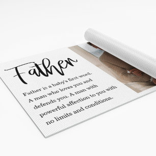 Modern Collage Photo With Father Best Quote Gift Yoga Mat
