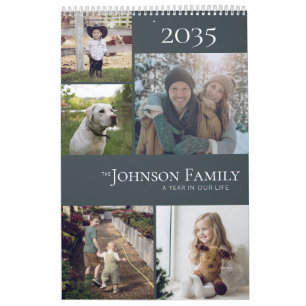 Modern Color Changing Family Photo Calendar