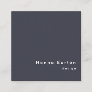 Modern Color Navy Blazer Business Card