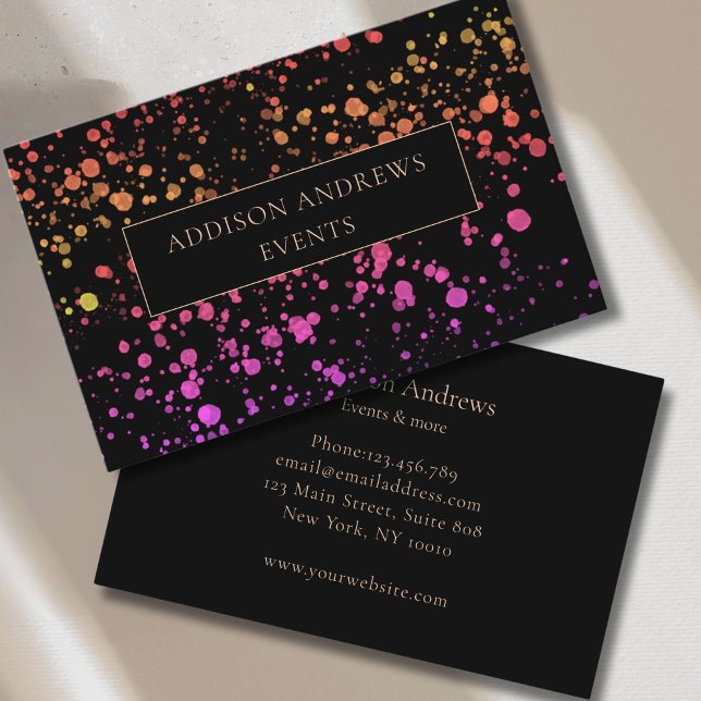 Modern Color Splash Business Card (Modern Color Splash Business Card)