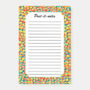 Modern Colorful Abstract Geometric Balloons Painte Post-it Notes