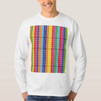 Modern Colorful Abstract Pattern Hoodie on White T-Shirt
