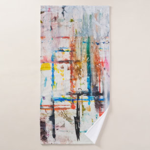 Modern colorful background. art,contemporary,moder bath towel
