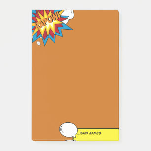 Modern Colorful Comic Book Pop Art Speech Bubble  Post-it Notes
