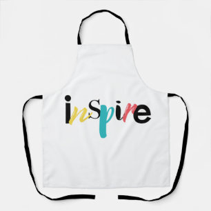 Modern, colorful, creative, fun design of Inspire Apron