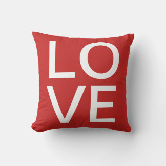 Modern Colorful Love Red Cushion