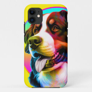 MODERN COLORFUL PUPPY FACE DOG OWNER Case-Mate iPhone CASE