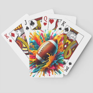 Modern Colorful Splash Game Ball Sports Playing Cards