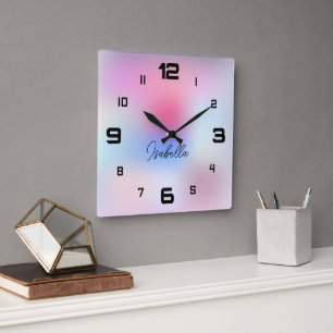 Modern Colorful  Square Wall Clock