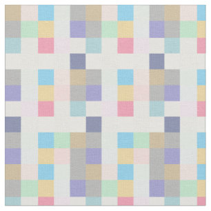Modern Colorful Squares Checkered Pattern Fabric