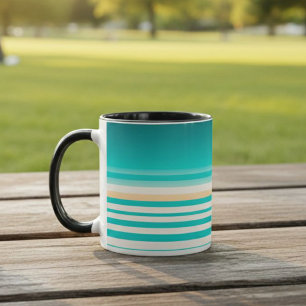 Modern Colorful Striped Mug – Perfect for Breakfas