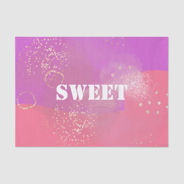 Modern Colorful Wall Art Tissue Paper (Front)