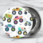 Modern Colorful Watercolor Monster Car Trucks<br><div class="desc">This modern design features a watercolor pattern of colorful monster car trucks #birthday #party #partysupplies #birthdayparty #colorful #custom #pattern  #masculine #kids #trendy #cool #design #watercolor #monstercars #trucks #vehicle #fun</div>