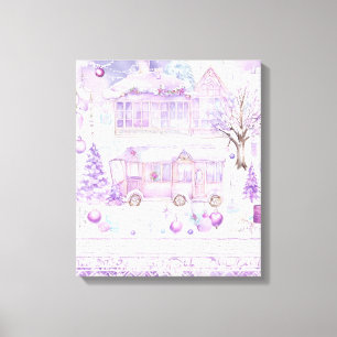 Modern Colorful Wrapped Art Canvas Print