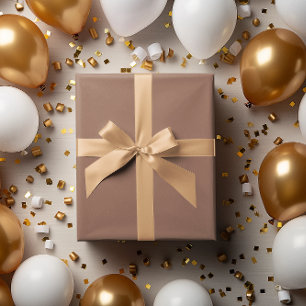 Modern Colors - Cocoa Brown Wrapping Paper Roll