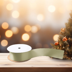 Modern Colors - Earthy Green Satin Ribbon