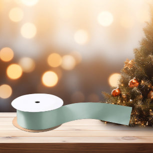 Modern Colors - Grayish Sage Purple Satin Ribbon