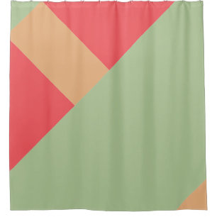 Modern Colour Block 1 Shower Curtain