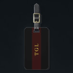 Modern Colour Block Custom Monogram Luggage Tag<br><div class="desc">Custom-designed monogram luggage tag featuring modern simple colour block design.</div>