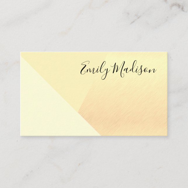 Modern Colour Block | Trendy Stylish Business Card (Front)