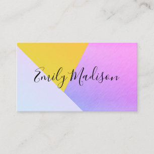 Modern / Colour Block / Vibrant Business Card
