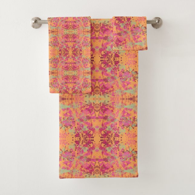 Modern Colour Splash Bath Towel Set (Insitu)