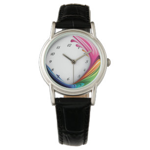 Modern Colour Wave Wrist Watch