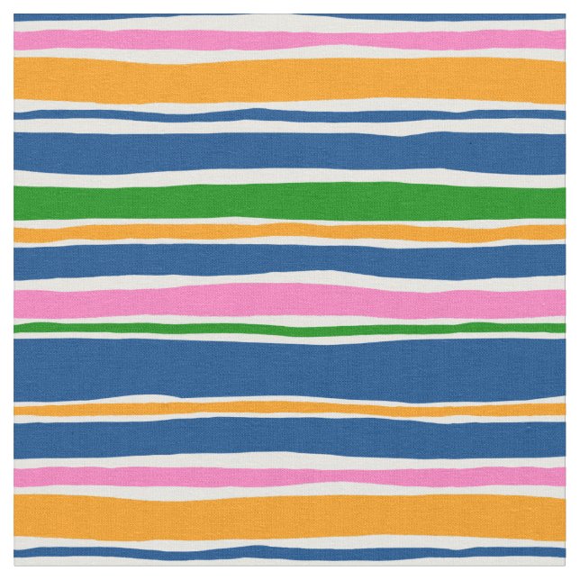 Modern Coloured Stripe Fabric (Close Up)