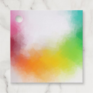 Modern Colourful Abstract Art Blank Trendy Templat Favour Tags
