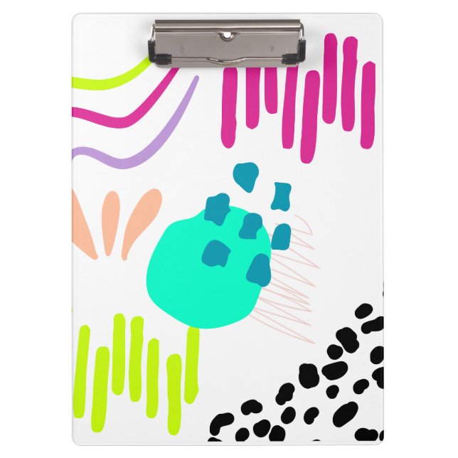 Modern colourful abstract art. clipboard (Front)