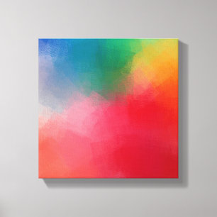 Modern Colourful Abstract Art Elegant Template Canvas Print