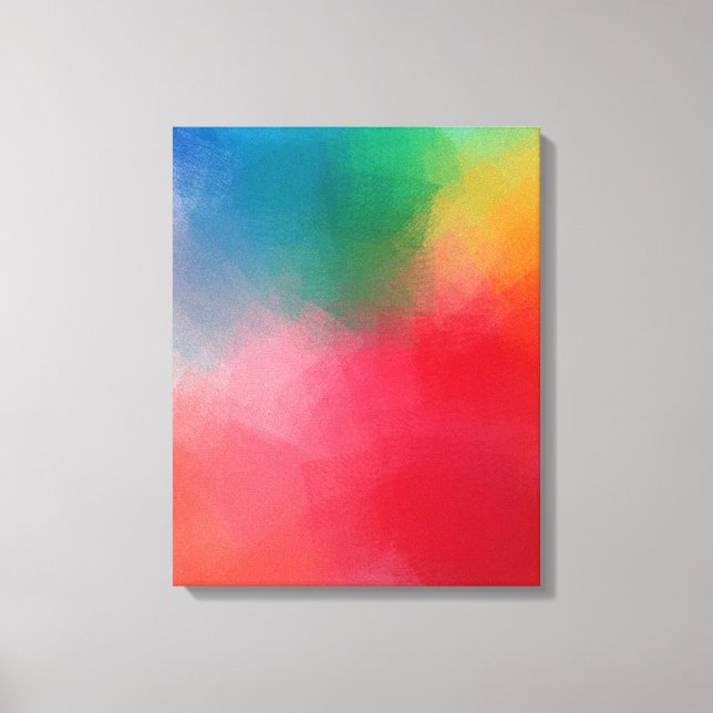 Modern Colourful Abstract Art Elegant Template Canvas Print (Front)