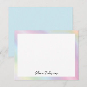 Modern Colourful Abstract Art  Flat Note Card