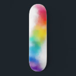 Modern Colourful Abstract Art Trendy Pink Red Blue Skateboard<br><div class="desc">Modern Colourful Abstract Art Trendy Pink Red Blue Green Yellow Custom Blank Template Skateboard.</div>