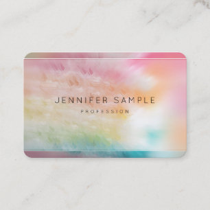 Modern Colourful Abstract Art Trendy Template Business Card