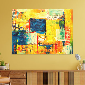 Modern Colourful Abstract Expression Canvas Print