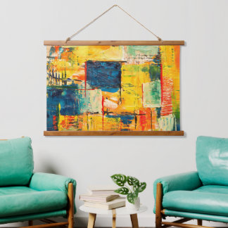Modern Colourful Abstract Expression Hanging Tapestry