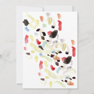 Modern Colourful Abstract Flat Invitation