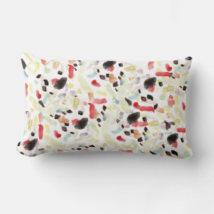Modern Colourful Abstract Full Print Lumbar Pillow