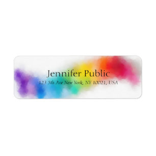 Modern Colourful Abstract Template Rainbow Colours