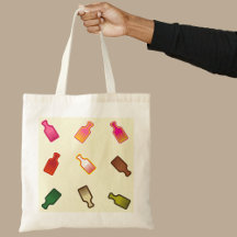 Modern Colourful Afro Combs Tote Bag
