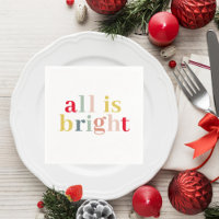 Modern Colourful All Is Bright | Happy Holiday