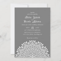 Modern Colourful Boho Ethnic Floral Mandala Weddin