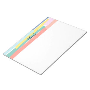 Modern Colourful Border Abstract Art  Notepad
