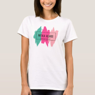 Modern Colourful Brush Stroke  T-Shirt