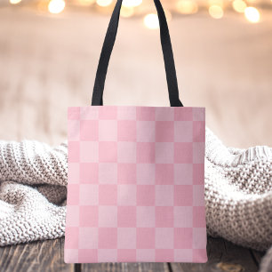 Modern Colourful Chequered Pattern Design Tote Bag